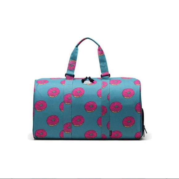 NEW Herschel Supply Co x The Simpsons Novel Homer Bart Simpson Donut Duffel Bag - Picture 8 of 15